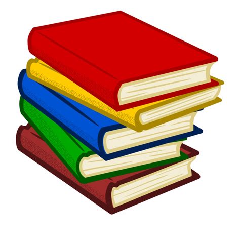 pile of books clip art